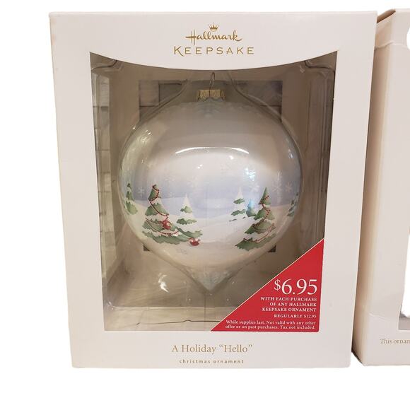 Hallmark Keepsake Ornaments Snow Buddies 2008 Ceramic Ornament NEW - Picture 7 of 13